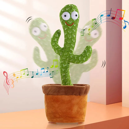 Cute Dancing Cactus Toy for Kids | Talking Dancing Shaking & Talk Back with Lights | Happy Birthday Gift