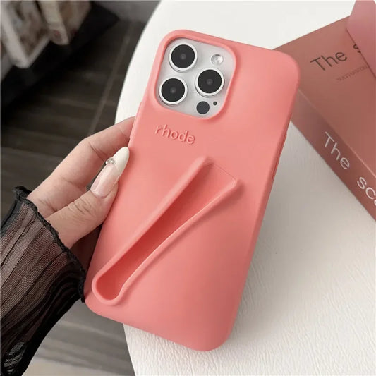 iPhone Soft Silicone Lipstick Make-up Fashion Case